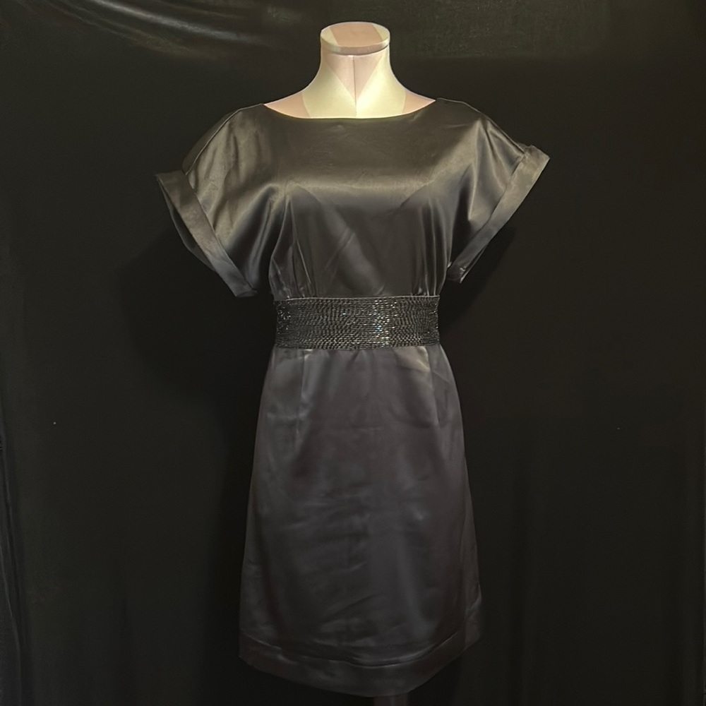 Forever21 black satin dress